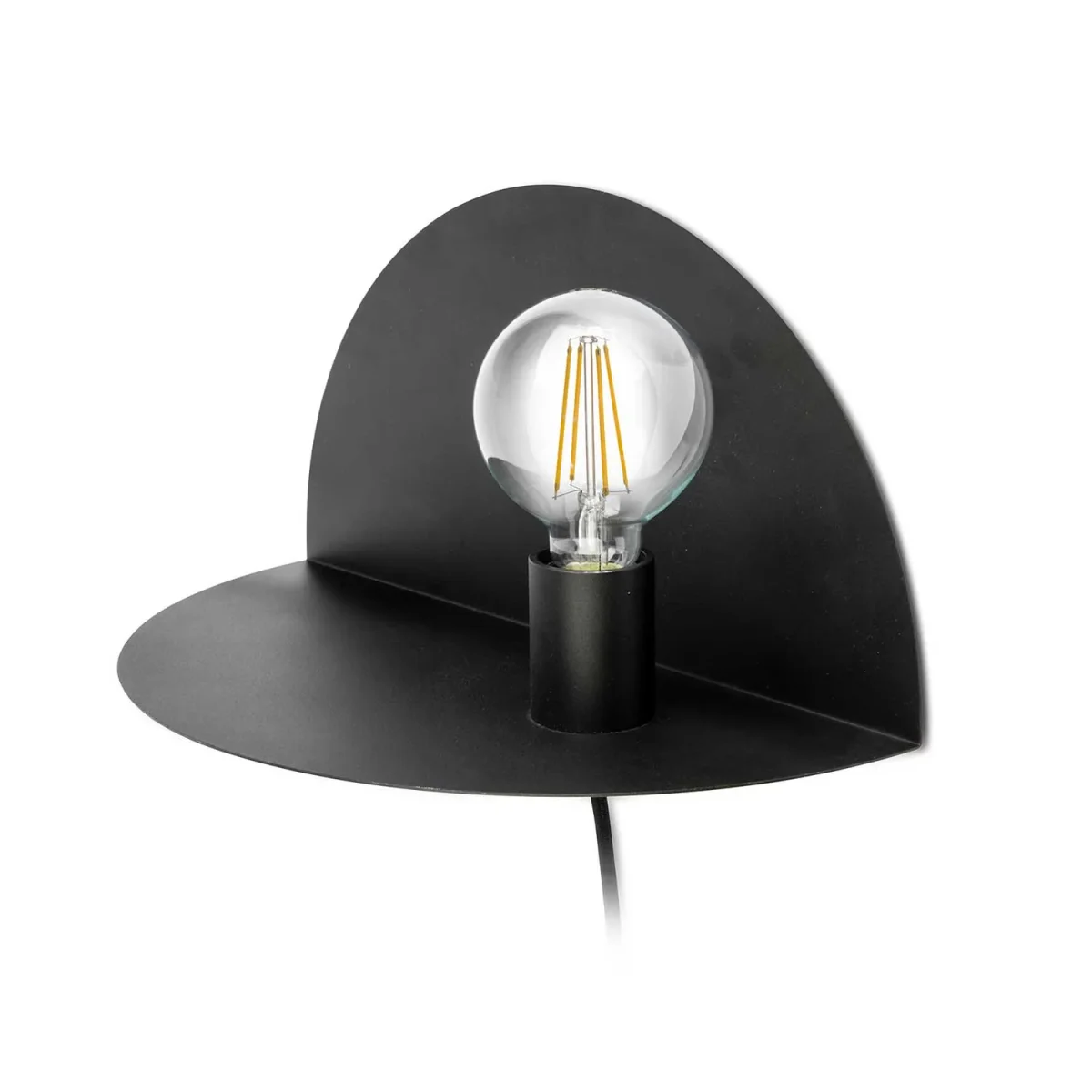 Nit - Applique murale table de chevet en acier noir – Image 7