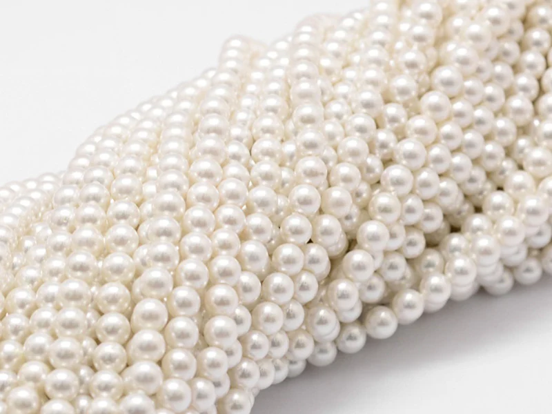 Lot de 20 perles effet culture rondes - 4 mm – Image 4
