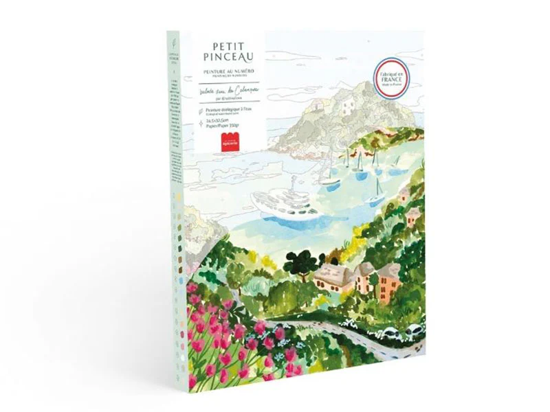 Coffret peinture au numéro - Petit Pinceau - Balade dans les Calanques par Sabina Fenn – Image 2