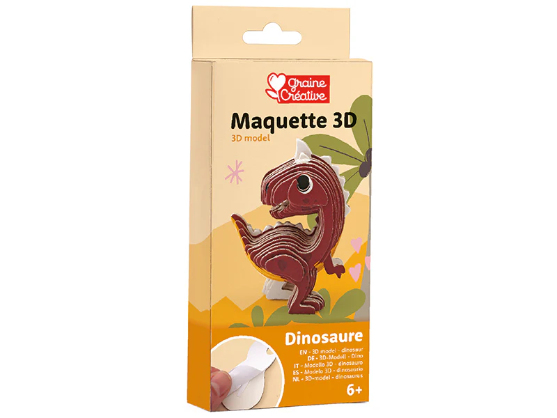 Maquette 3D en carton adhésif dinosaure à assembler – Image 2