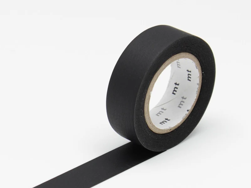 Masking tape uni - noir – Image 2