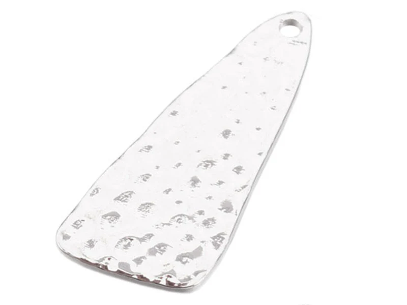 Pendentif martelé triangulaire - flash argent 925
