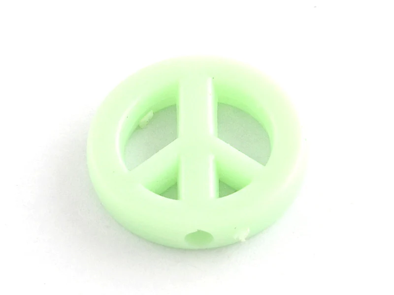50 perles en plastique - peace and love - pastelles – Image 3