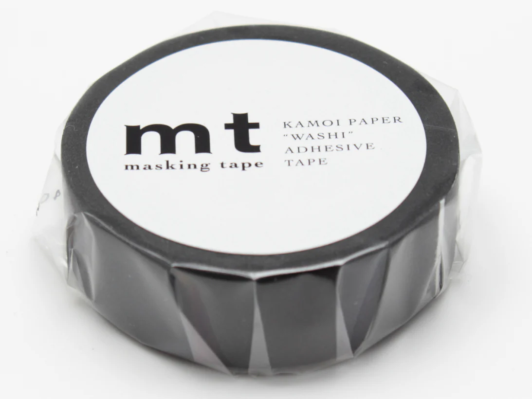 Masking tape uni - noir – Image 4