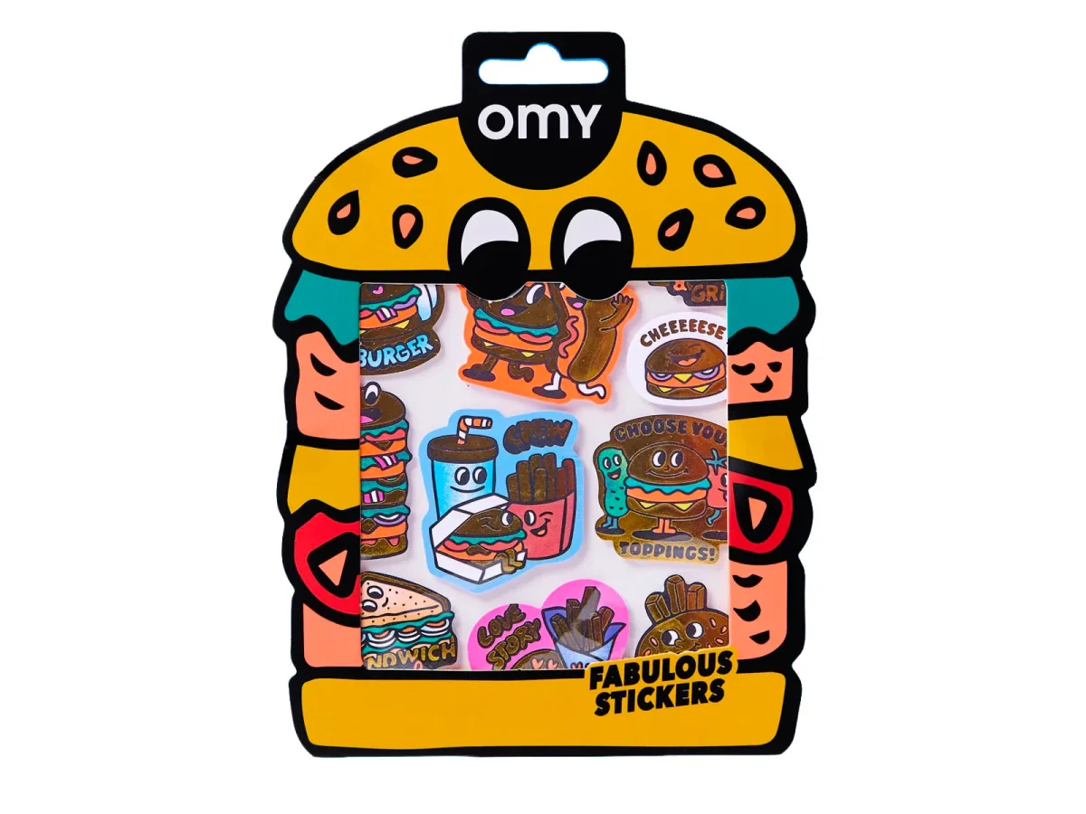 Fabulous Stickers Big - Burger - OMY