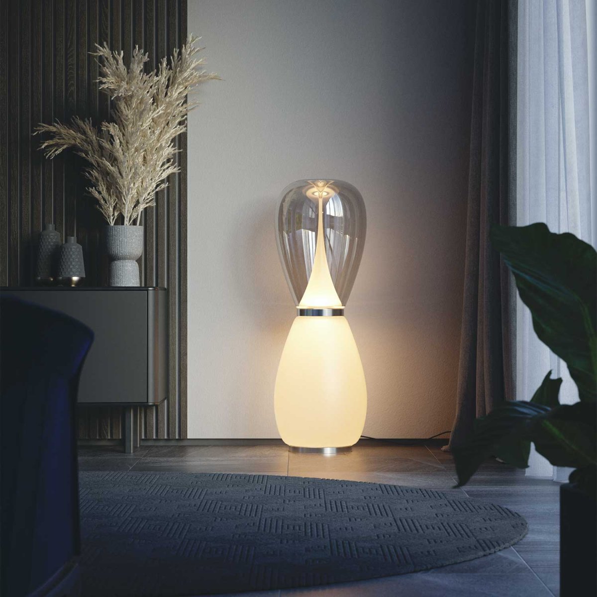 Bond - Lampadaire sur pied en verre pour salon design et luxueux – Image 5