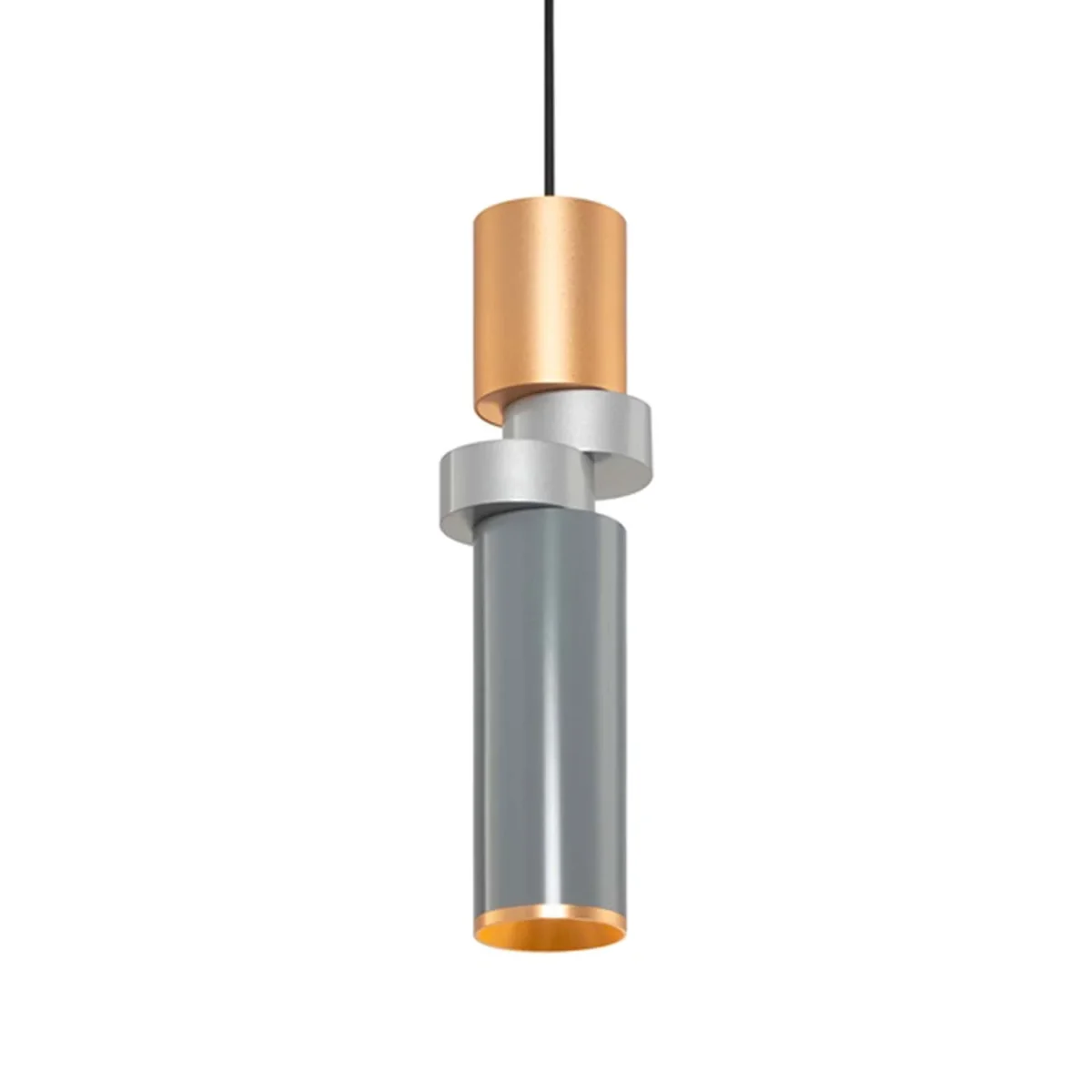 PALETTE - Suspension design et asymétrique gris et cuivré – Image 4